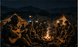 Camp, Tents at Night