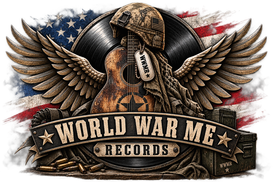 Musical Soldier badge, World War Me Records